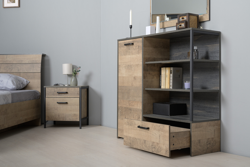 Трувор Тумба прикроватная 13.290 N Дуб Гранж Песочный , Интра