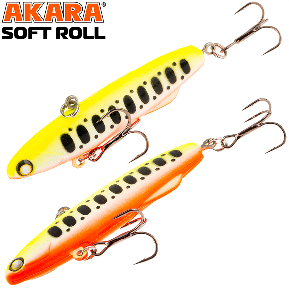 Воблер Akara раттлин Soft Roll 80 мм 28 гр. A142