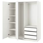 Распашной шкаф PAX VIKANES IKEA (белый)  230*50*220