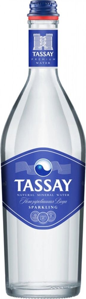 Вода природная минеральная Тассай Газированная / Tassay Sparkling 0.75 - стекло