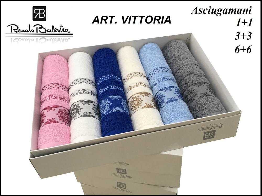 Набор полотенец 2шт Renato Balestra Виттория Rosso красный