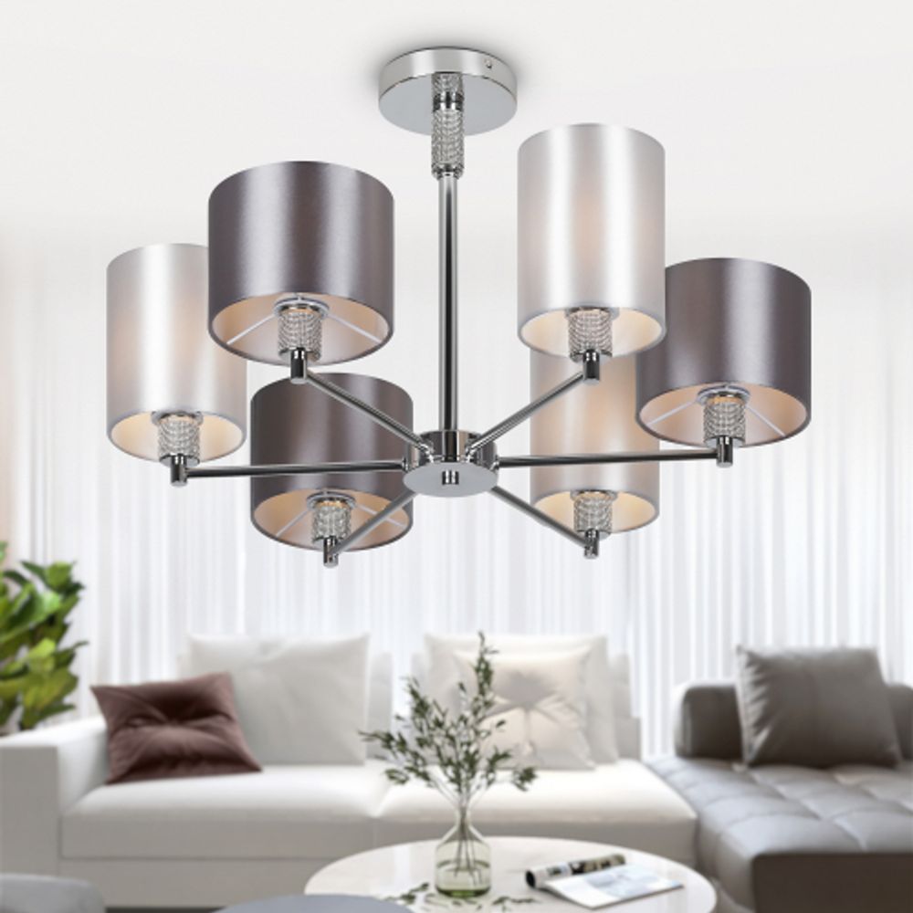 Люстра Rivoli Ebony 2081-306 6 х Е14 40 Вт классика | Классика