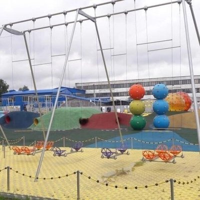 Качели парные сдвоенные высотой 300 см