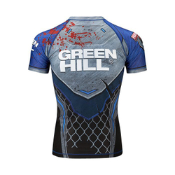 RGI-10569 Рашгард RASH GUARD HARDCORE черно-синий