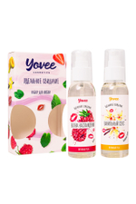 Набор гелей-смазок Yovee для любви (721001+721011), вкусовые (малина+ванильные сливки), 2х100 мл