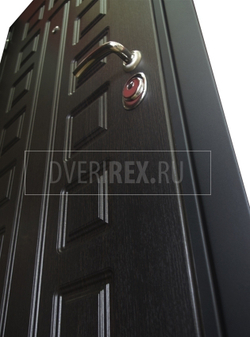 Входная металлическая дверь RеX (РЕКС) Премиум 3К Венге (Гладиатор)/ ФЛ-2 Береза морённая