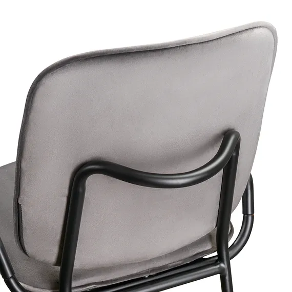 Стул Ror, Double Frame, серый велюр