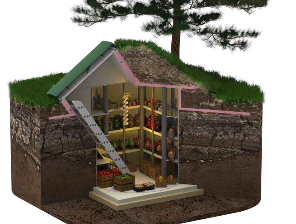 Погреб Kellari 12 Коло Веси(2500x2500x3022см;538кг;) - арт.560269