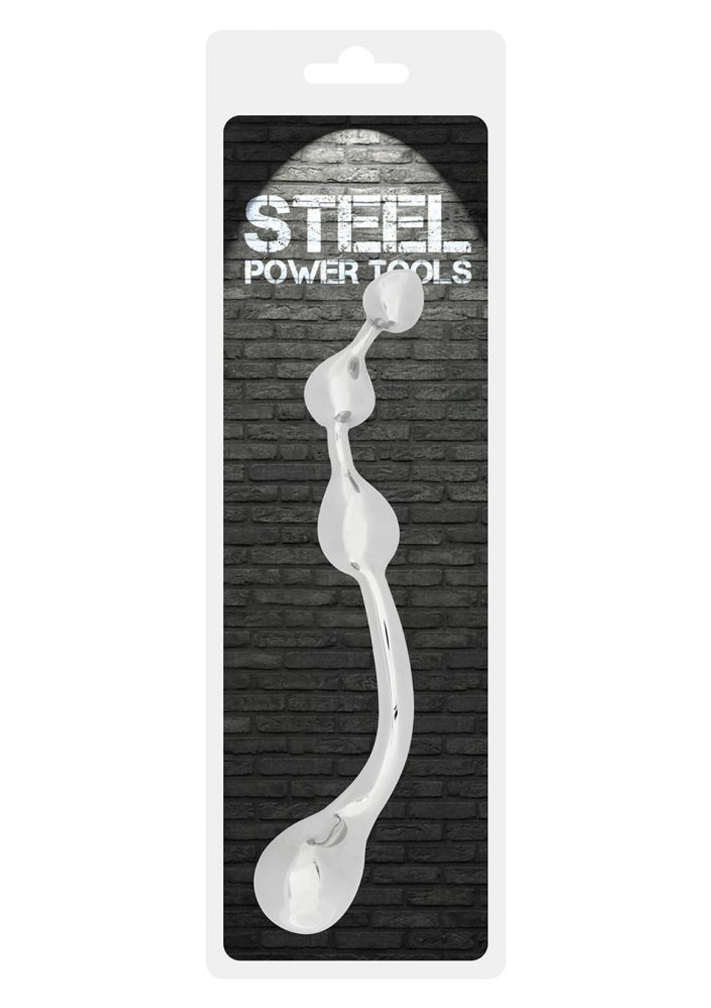 Анальный стимулятор Steel Multistim - 19 см. (Цвет: серебро)