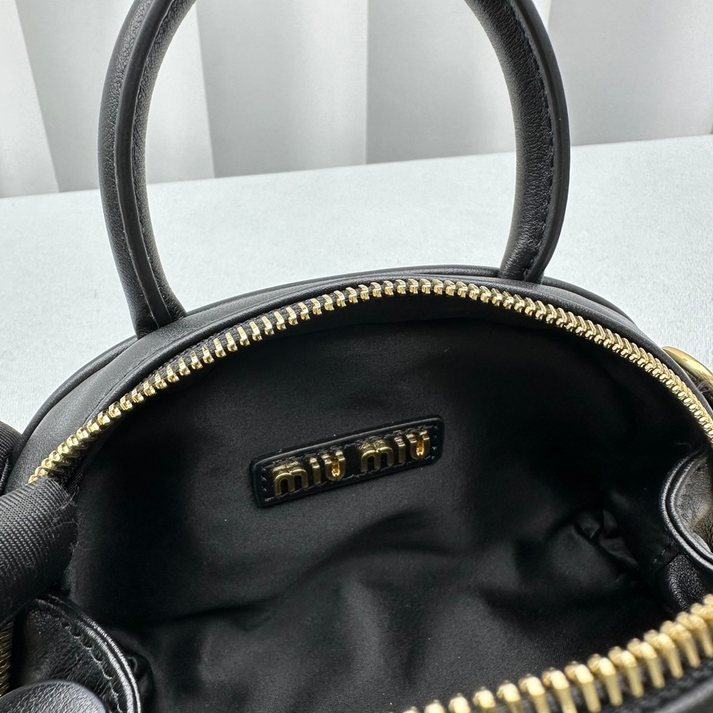 Miu Miu Leather Top-Handle Bag 18 cm