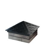 Колпак полимеркомпозитный Everest 390*390 (1,5 кирпича) черный