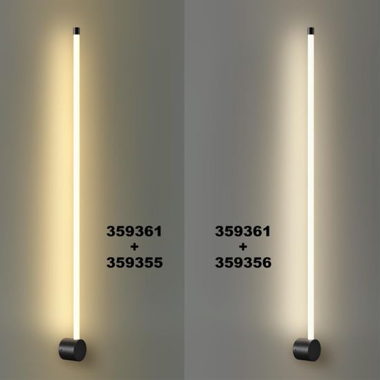 359355 KONST NT24 050 черный Светильник линейный светодиодный IP20 LED 15W 170-265V 3000K 1232Лм VITZ