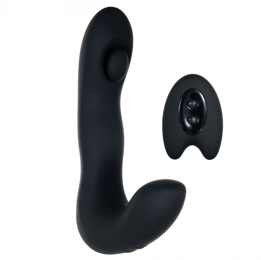 Вибромассажер простаты с постукиванием и пультом ДУ Zero Tolerance Tap It