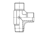 Штуцер FLC BSP 1/4" NPT 1/4"