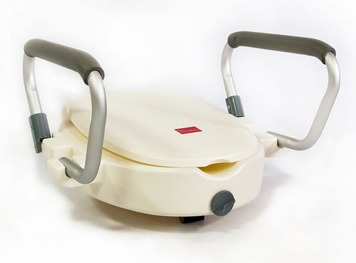 Насадка на унитаз с откидными ручками и крышкой Mega 718