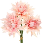 Цветы искусственные «Natur» 34см Хризантемы 3шт персиковые