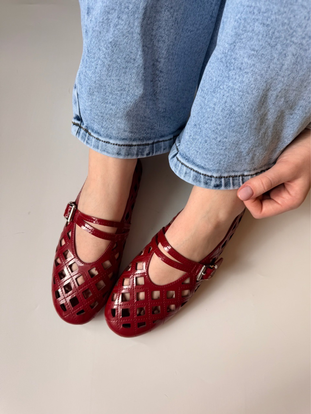 Балетки из натуральной кожи ARIAN