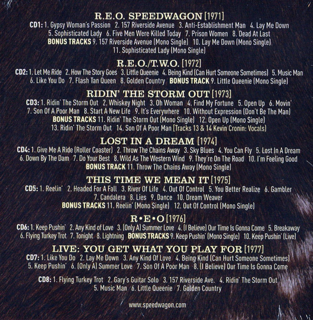 REO Speedwagon / The Early Years 1971-1977 (8CD)