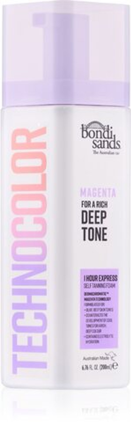 Bondi Sands Technocolor 1 Hour Express Magenta - пена для автозагара /  Deep Rich Tone 200  ml  / GTIN 810020173796