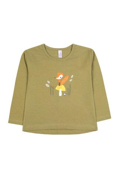 Лонгслив д/девочки M1139KL-3/6 р.104 оливковый (Такро)