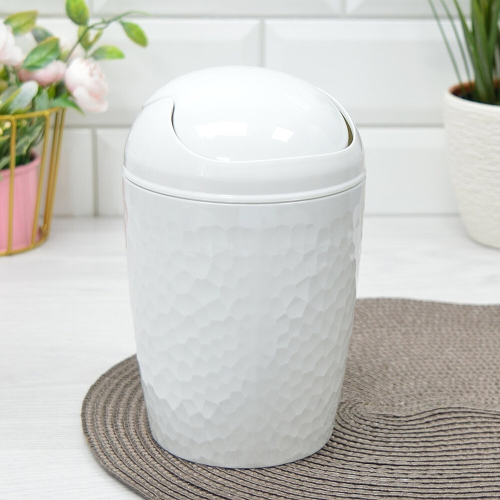 Контейнер для мусора 1л "Tule" (светло-серый)