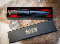 Охотничий нож Theseus M390 Satin темная рукоять
