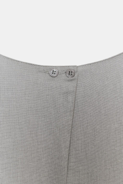 ZARA ПЛАТЬЕ МИДИ ИЗ ЛЬНА — ZW COLLECTION, СЕРЫЙ