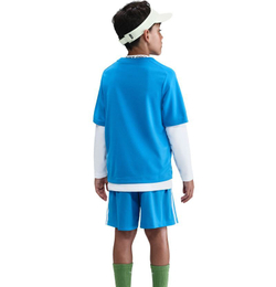 Детская теннисная футболка Nike Boys Multi Dri-FIT Short-Sleeve Top - lt photo blue/white