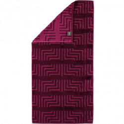 Полотенце 30x50 Cawo Noblesse 1066 Decor Jacquard фуксия фрагмент