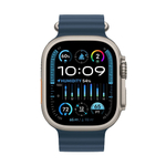 Apple Watch Ultra 2 49 mm Titanium Case Blue Ocean Band (One Size)