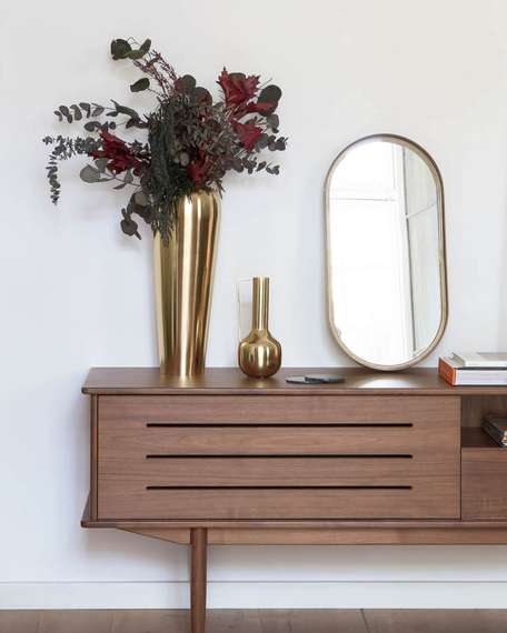 Тумба под ТВ Carolin 180x83.8 см, массив ореха