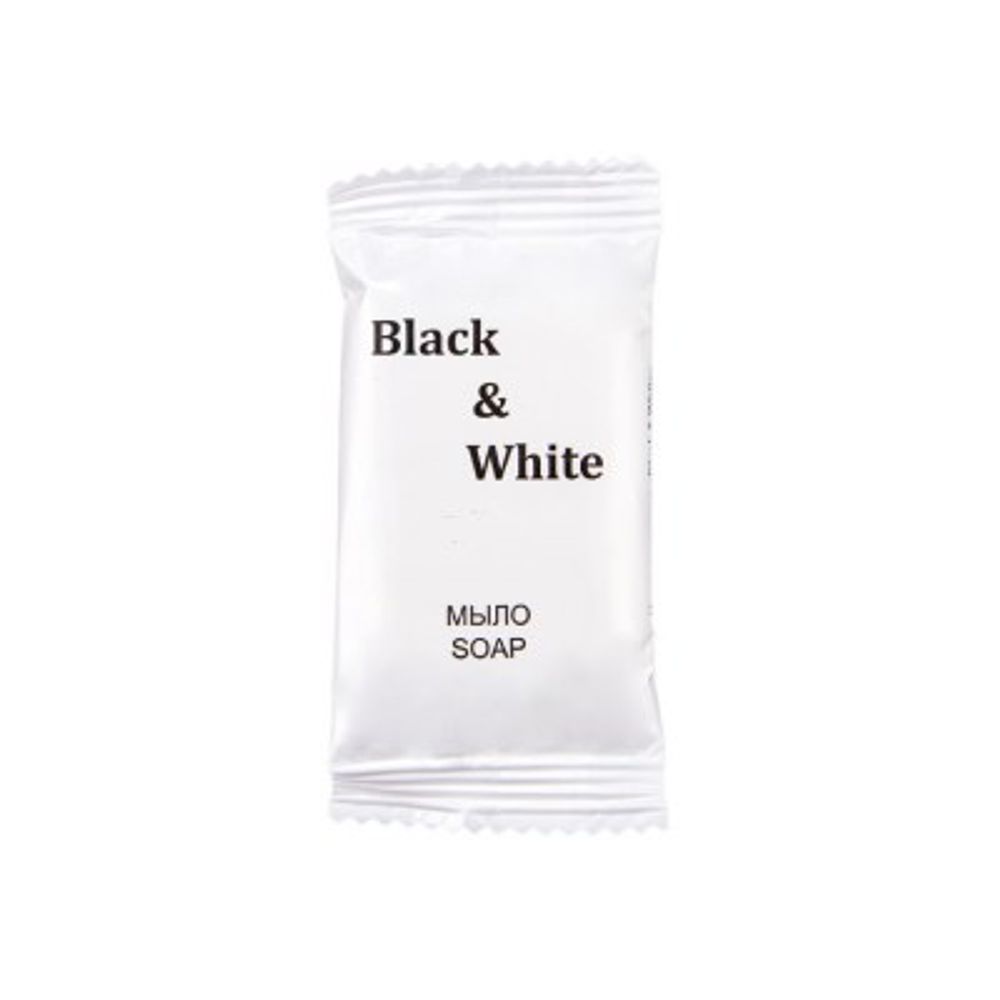 Мыло "Black &amp; White" 13гр. в упаковке флоупак/500шт 2109