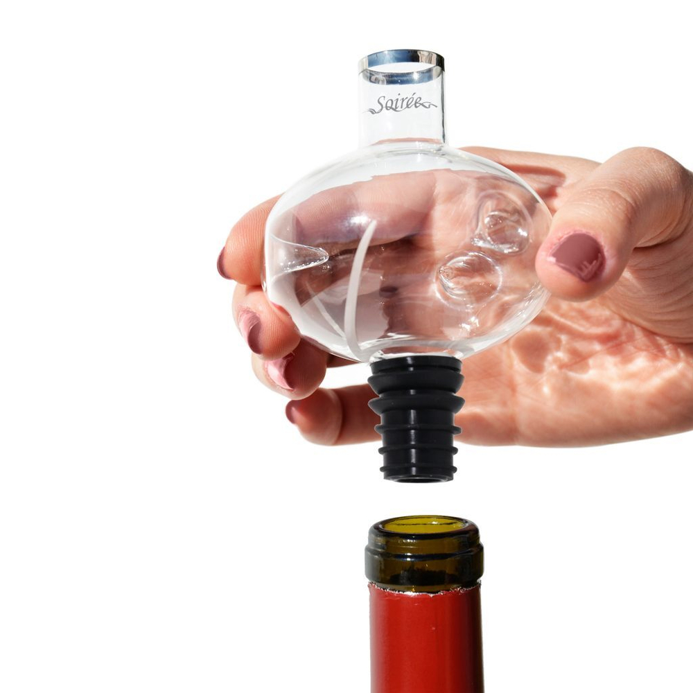 Аэратор для вина на бутылку с подставкой Soiree Home Wine Aerator