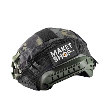 Чехол тактический на шлем / Black Multicam