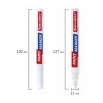 Маркер-краска лаковый, 2-4мм, белый, нитро-основа, Brauberg Extra