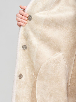 Шуба женская чебурашка тедди, SilverFox (арт. S1182b)