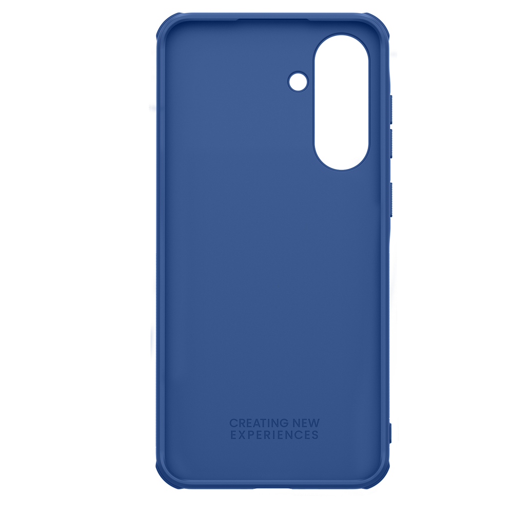 Усиленный защитный чехол синего цвета от Nillkin для Samsung Galaxy A56 5G, серия Super Frosted Shield Pro