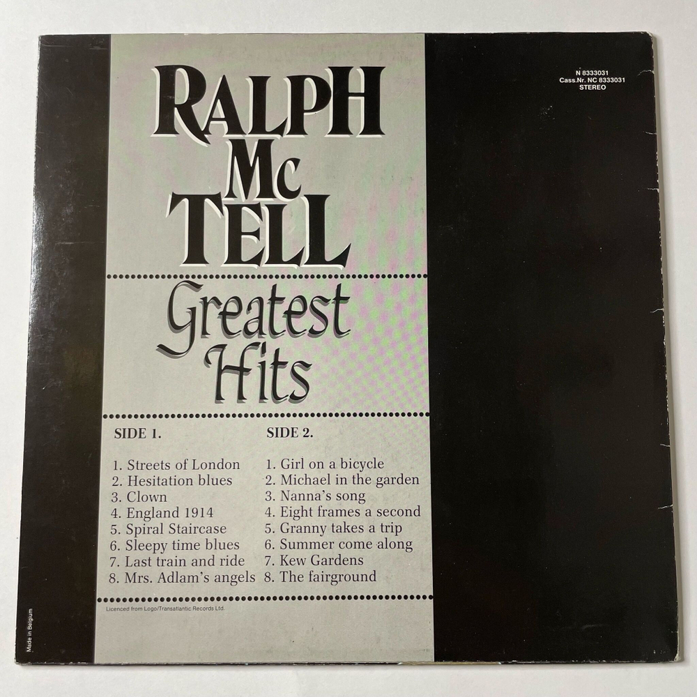 Винтажная виниловая пластинка LP Ralph McTell Greatest Hits (France 1975)