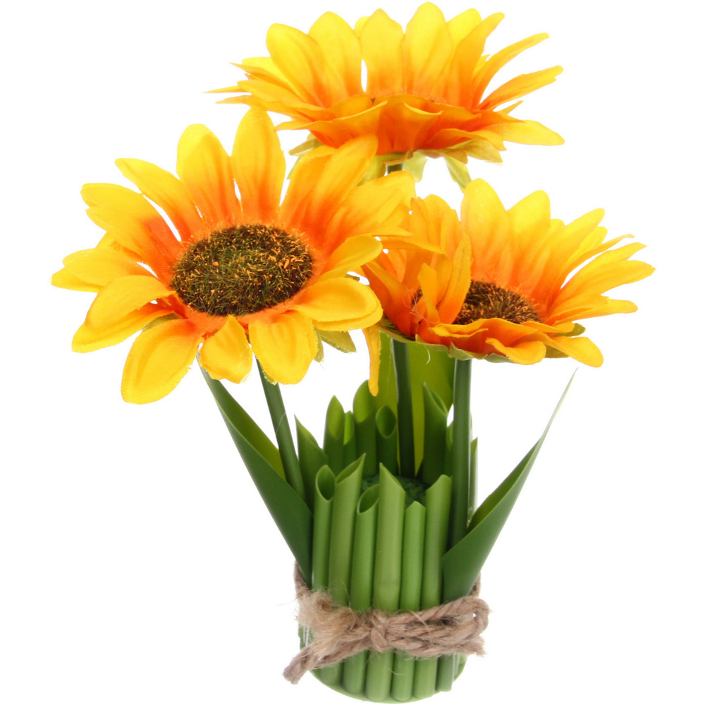 Цветочная композиция «Весенняя рапсодия» 20*21см Подсолнухи