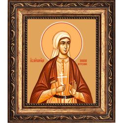 Ксения Петрухина преподобномученица, послушница. Икона на холсте.