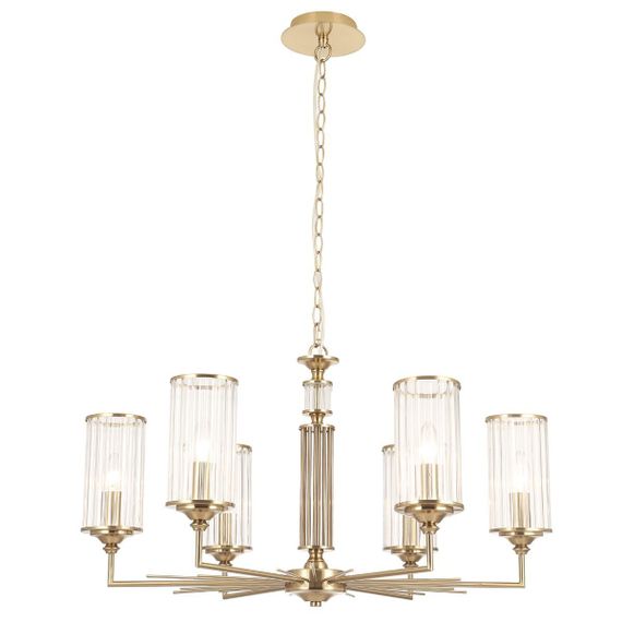 Подвесная люстра Crystal Lux Gloria SP6 Brass