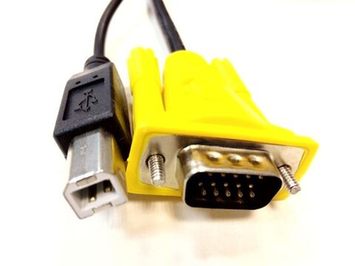 Кабель мониторный спаренный VGA-VGA+USB-USB type B 2.0