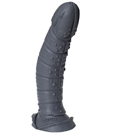 Серый фаллоимитатор Рыцарь - 35 см. (Цвет: серый)