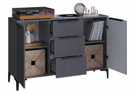 Комод Woodville Иадама графит, графит софт