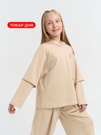 Худи оверсайз облегченное "Крем-брюле" 7+