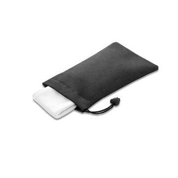 BERNAL. Полотенце для спорта из rPET с чехлом из нетканого материала