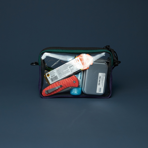 Transparent Case GO box темно-фиолетовый/темно-зеленый/кирпичный