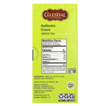 Celestial Seasonings, настоящий зеленый чай, 20 чайных пакетиков, 41 г (1,4 унции)