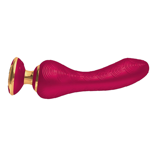 Малиновый вибростимулятор 18,5см Shunga SANYA SH-SANYA-301