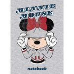 Блокнот МАЛЫЙ ФОРМАТ (112х151 мм) А6, 64 л., твердый, клетка/линия, "Минни Маус" ( DISNEY), 64ББ6В5_20373